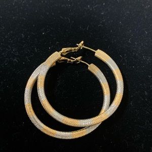 Good and silver plated hoops.